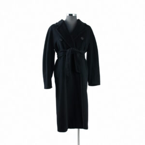 Max Mara Black Wool DB Coat Sz 34