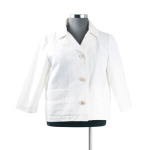 Marni White Cotton 3QS Jacket Sz 40