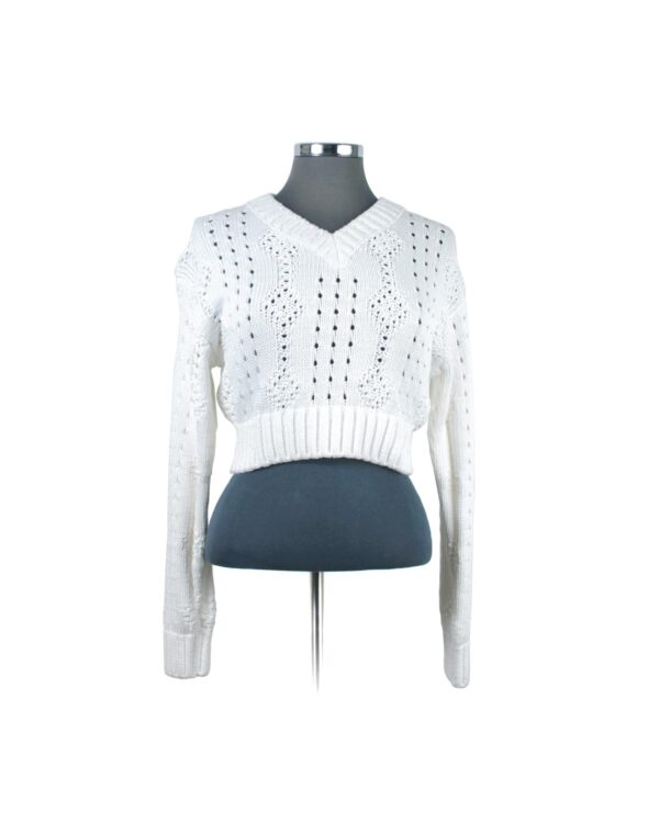 Prada White Cotton VN PRF Knit Sz 38 | SKU 66.13.66.6. APT57.com